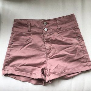 High Waisted Shorts Pink